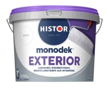 Histor Monodek Exterior - ZWART - 1 liter (Muurverf latex), Zwart, Nieuw, Ophalen of Verzenden, Verf