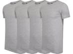 4-pack Cappuccino Grijs T-Shirt ronde hals - Extra Lange, Verzenden, Nieuw