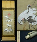 Absolute auction – Japanese Hanging Scroll “Cranes under