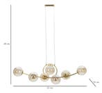 PLAFONDLAMP JAPAN 7 LAMPS CM 115X30X36, Ophalen of Verzenden, Nieuw