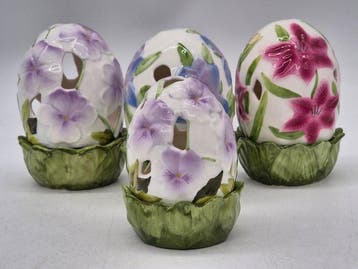 formano Fine Bone China – Set aus 4 Deko-Eiern – Porzellan