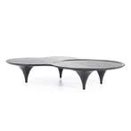 Salontafels Fay - 162cm - Zwart - 95971 - salontafel, Huis en Inrichting, Tafels | Salontafels, Nieuw, Overige materialen
