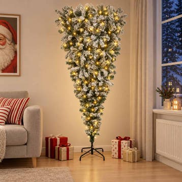 vidaXL Ondersteboven Kunstmatige Gehingde Kerstboom 150 cm, Verzenden, Nieuw