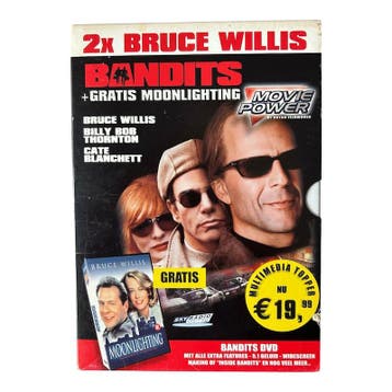 Bandits + Gratis Moonlightning - 2x Bruce Willis (DVD), Verzenden, Nieuw in verpakking