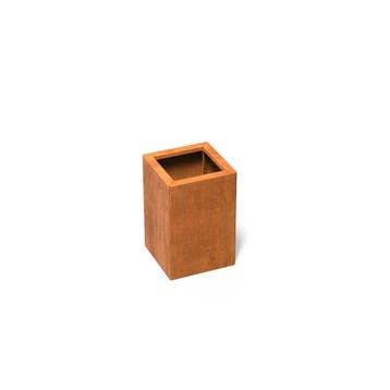 Cortenstaal plantenbak ‘Connect’ 40x40x60cm - Zonder bodem, Minder dan 60 cm, Vierkant, Nieuw, Metaal