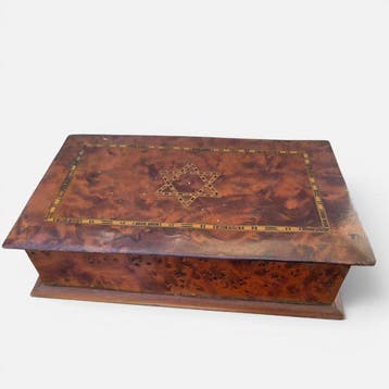 Doos - marquetterij - Hout - thuja-houten doos