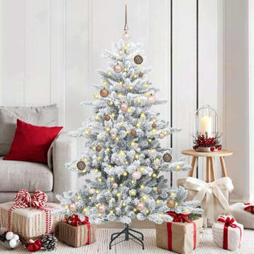 vidaXL Kunstmatige Inklapbare Kerstboom Wit 150 cm PVC en, Verzenden, Nieuw