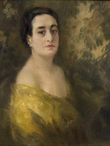 Mosé Bianchi (1840-1904), Attrib. - Ritratto di Donna