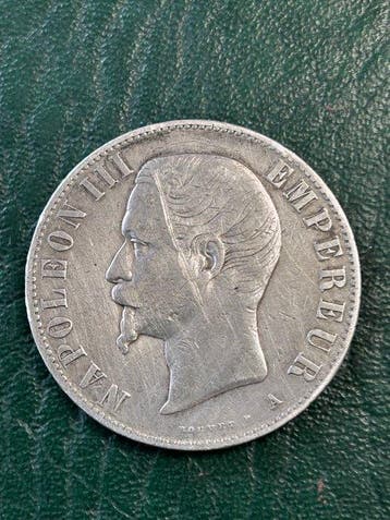 Frankrijk. Napoléon III. 5 Francs 1856-A, Paris (Zonder