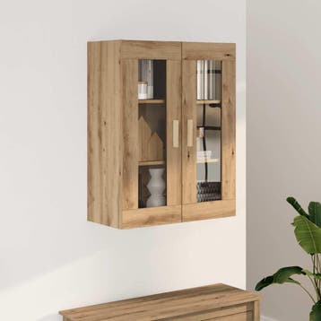 vidaXL Bovenkast 69,5x34x90 cm artisanaal eikenkleurig, Verzenden, Nieuw, 50 tot 100 cm, Minder dan 100 cm