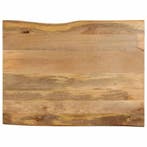 Tafelblad Mangohout 100x80cm | Retourdeal 35% Korting, Huis en Inrichting, Tafelonderdelen, 100 tot 150 cm, Rustiek, Nieuw, Tafelblad