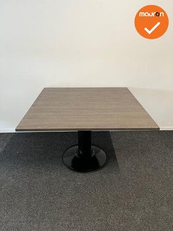 Mauforce Vierkante tafel - 120x120cm - Trompetvoet in kle..., Vergader- of Presentatieruimte, Ophalen of Verzenden, Nieuw zonder verpakking