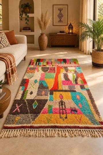 “Colours of the Atlas” - Handmade Moroccan Berber Rug -, Nieuw