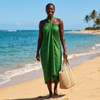 Sarong / pareo - Strandkleding wikkelrok - Groen, Ophalen of Verzenden, Nieuw