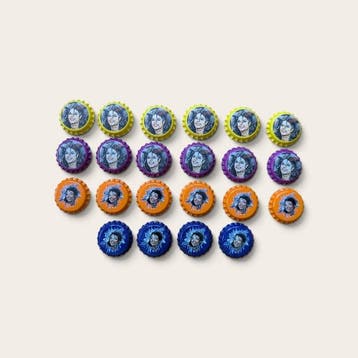 Champagne capsules (22) - Metaal - Michael Jackson petjes