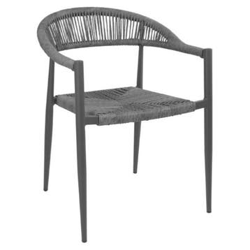 Stoelen | EDEN | Rotan/Aluminium | Antraciet | Donkergrijs, Verzenden, Nieuw in verpakking