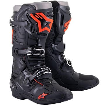 Alpinestars Tech 10 crosslaarzen Zwart/Rood - MAAT 43, Motoren, Kleding | Motorkleding, Verzenden, Nieuw met kaartje, Laarzen