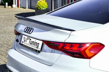 Spoiler Audi A3 8Y S3 S-Line Limousine Glans Zwart, Ophalen of Verzenden, Nieuw