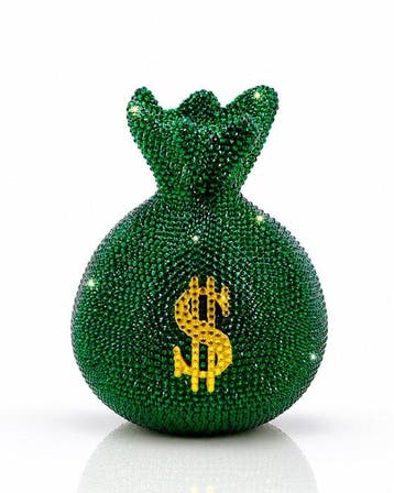 Okyes (1987) - Money Bag (Crystal Collection), Antiek en Kunst