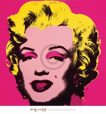 Kunstdruk Andy Warhol - Marilyn MonroeHot Pink 65x70cm, Verzenden, Nieuw