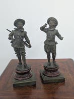 sculptuur, Don Juan and Don Caesar - 22 cm - Zinklegering