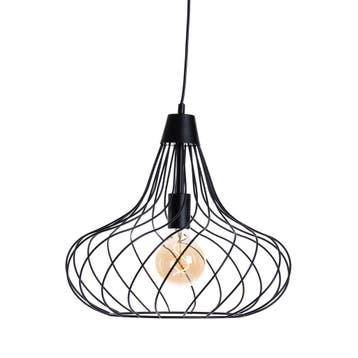 Moderne hanglamp zwart - Iggy, Verzenden, Nieuw, Modern