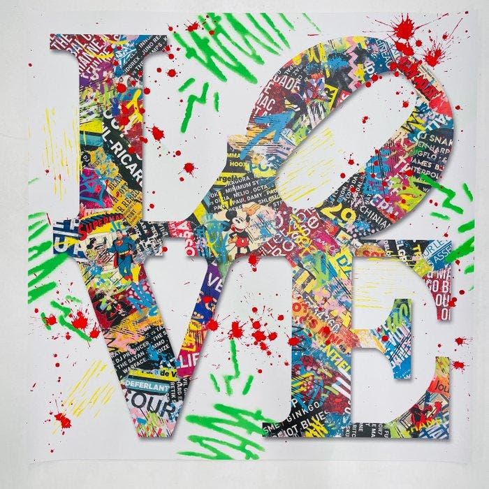 AIIROH - LOVE, Antiek en Kunst, Kunst | Designobjecten