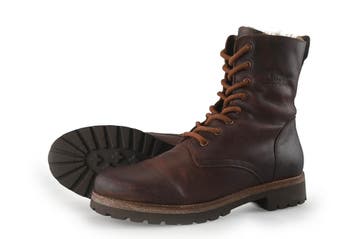 Panama Jack Veterboots in maat 40 Bruin, Bruin, Verzenden, Overige typen, Zo goed als nieuw
