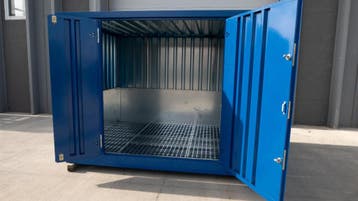 metalen 2x2 container met 250 Liter lekbak + KORTINGSCODE!, Ophalen of Verzenden, Nieuw