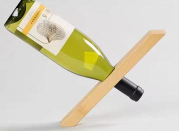 Houten Wijnflessenrek – Bamboe Creatief Display, Huis en Inrichting, Woonaccessoires | Wijnrekken, Verzenden, Nieuw