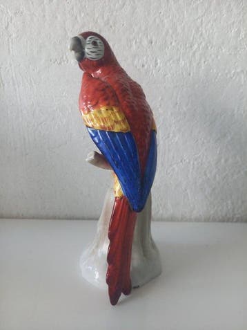 Enst Bohne & Söhne - sculptuur, Perroquet Ara - 20 cm -