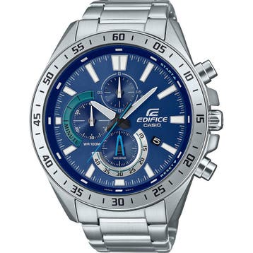 Casio Herenhorloge 51 mm Edifice EFV-620D-2AVUEF - Zilverkle, Verzenden, Nieuw