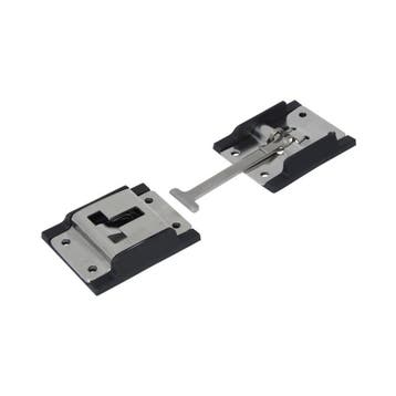 Deur vastzetter - Met tegenstuk - 130 x 45mm - Inox staal, Ophalen of Verzenden, Nieuw, Slot
