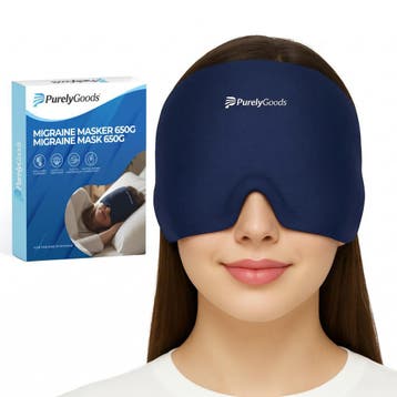 PurelyGoods Migraine Masker 600 Gram - Donkerblauw, Sport en Fitness, Massageproducten, Verzenden, Nieuw, Overige typen