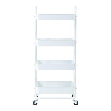 Keukentrolley Pyhäntä met 4 manden 103,5x46x35 cm wit [en.ca, Verzenden
