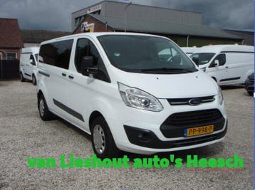 Ford Transit Custom 9 persoons personenbus 18250 incl btw/Bp, Stof, Gebruikt, Wit, Ford