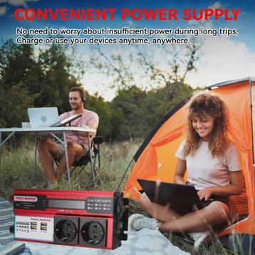 Krachtige 4000W/3000W Power Inverter: 12V DC naar 220V/230V, Verzenden, Nieuw