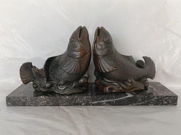 Attr. à Georges-Raoul Garreau - sculptuur, serre-livres