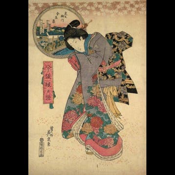 Keisai Eisen /  (1790–1848) — Het Konpira-heiligdom bij