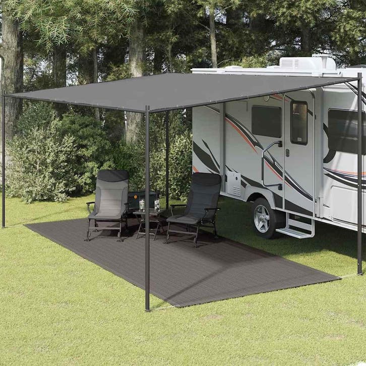 vidaXL Tenttapijt 300x400 cm antraciet, Caravans en Kamperen, Tentaccessoires, Nieuw, Verzenden