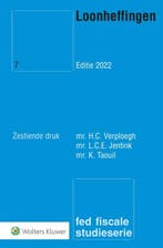 Loonheffingen 9789013165302 H.C. Verploegh, Verzenden, Nieuw, H.C. Verploegh