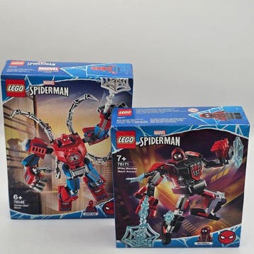 Lego Set - Spider-Man, Marvel - Miles Morales Mech Armour /, Nieuw