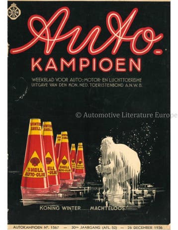 1936 AUTOKAMPIOEN MAGAZINE 52 NEDERLANDS, Boeken, Nieuw, Author