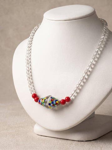Murano-glas - Halsketting - Arlecchino Pois