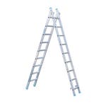 Eurostairs Reform ladder dubbel recht 2x9 sporten, Doe-het-zelf en Verbouw, Ladders en Trappen, Ophalen of Verzenden, Nieuw