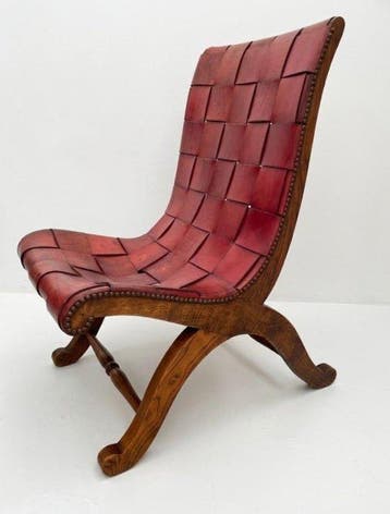 Valmazan - Pierre Lottier - Stoel - Leder, Eik - slipper