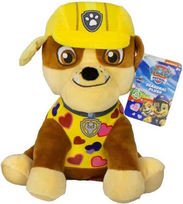 Nickelodeon PAW Patrol Rubble Knuffel 25 cm, Ophalen of Verzenden, Nieuw