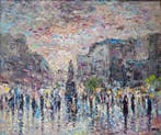 Gardy (XX) - Paris - Place de la République sous la pluie, Antiek en Kunst