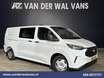Ford Transit Custom | 2.0 TDCI 136pk L2H1 Dubbele Cabine, Gebruikt, Euro 6, Wit, Dealer onderhouden