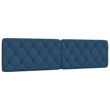vidaXL Hoofdbordkussen 200 cm stof blauw, Verzenden, Nieuw, Blauw, Stof